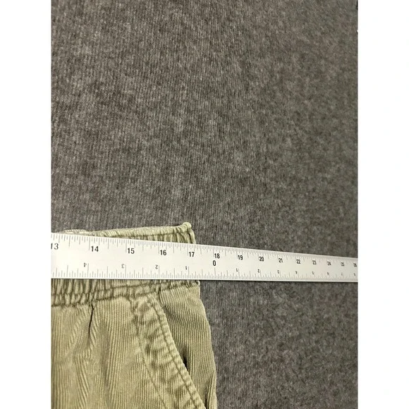 Ocean pacific cargo corduroy shorts mens green loose drawstring XL cotton - Picture 5 of 8